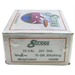    Sierra .25Cal .257 70gr BltzKng Mly /500