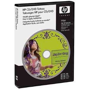 HP CD/DVD Tattoos (15 sheets) Musical Instruments