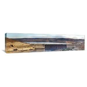 Grand Coulee Dam Panoramic   Gallery Wrapped Canvas   Museum Quality 
