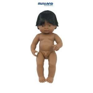  Miniland Educational 31057 Baby doll latinamerican boy  40 
