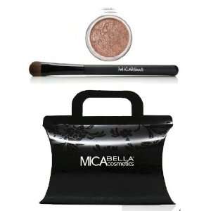 Micabella Mineral Eye Shadows #27 Striptease + Oval Eye Brush + Box 
