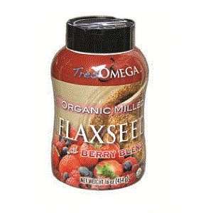 TresOMEGA Organic Milled Flaxseed With Berry Blend, 16Oz 