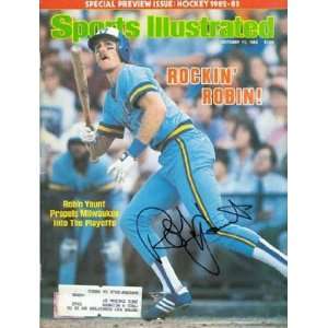  Robin Yount Autographed / Signed Sports Illustrated 