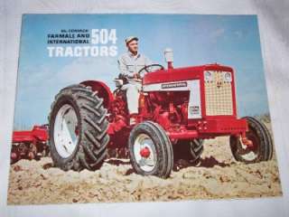 McCormick Farmall & International 504 Tractor Advertising Brochure 