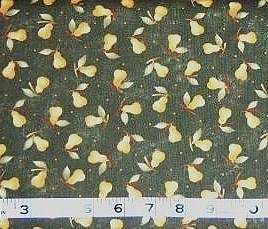 Primitive Pear Olive Green Doll Maywood Fabric PR061  