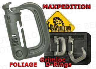 Maxpedition FOLIAGE Grimloc Locking D Ring 4 Pack GRMLF  