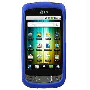  Rubberized SnapOn Cover for LG Optimus T P509   Blue Cell 