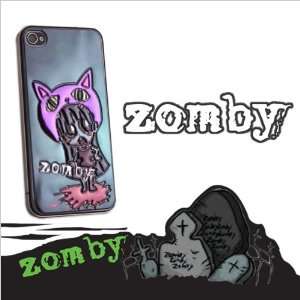  3D zomby skin sticker for Apple iPhone 4 4S, braddy. Cell 