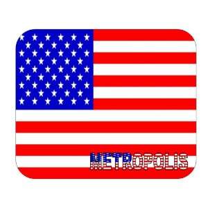  US Flag   Metropolis, Illinois (IL) Mouse Pad Everything 