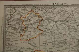 1832 NORTH EAST INDIA HANDCOLOURED ANTIQUE SDUK MAP  
