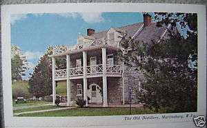 1966 postcard & attached calendar   Martinsburg, WV  