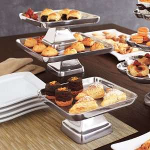  Stackable Square Metal Serving Stand, 8