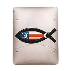  iPad 5 in 1 Case Metal Bronze US Christian Fish Ichthys 