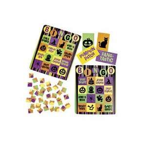  Cardboard Iconic Halloween Bingo Set   16 Player Toys 