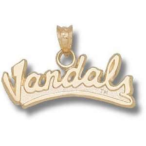 Idaho Vandals Solid 10K Gold Script VANDALS Pendant  