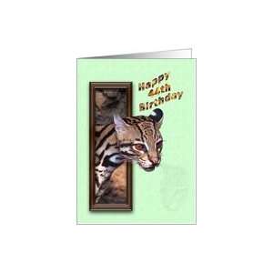  44th Birthday Card with Ocelot Card Toys & Games