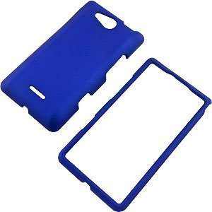  Blue Rubberized Protector Case for LG Lucid VS840 