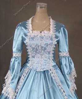 Marie Antoinette Gothic Victorian Gown Wedding Dress 150 M  