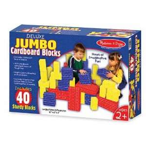  Melissa and Doug Jumbo Cardboard Blocks   set of 40 Toys 