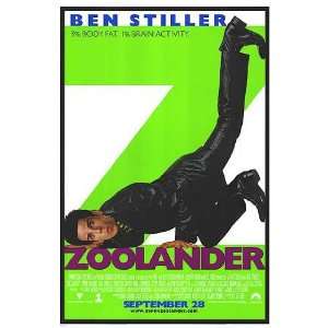  Zoolander Movie Poster Double Sided Original 27x40 Office 