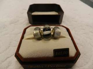 NEW Boxed BELLA PERLINA Color Change Set of THREE BEADS ~ GREYS 