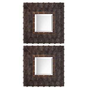  Uttermost 20.8 Inch Micah (Set of 2) Wall Mounted Mirror 
