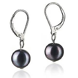 Sterling Silver Pave Cubic Zirconia and Freshwater Cultured Pearl 