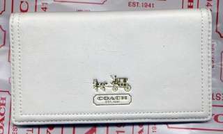 COACH 43221 Madison Parchment White Checkbook Wallet & Checkbook Cover 