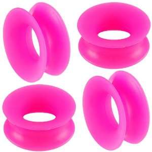 11/16 gauge 18mm   Pink Implant grade silicone Double Flared Flare 