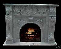 granite Fireplace Mantel surround Gothic mantelpiece  