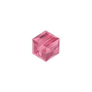  5601 6mm Faceted Cube Indian Pink Arts, Crafts & Sewing