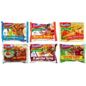 Indomie Variety Pack   1 Case (30 Bags)  Grocery & Gourmet 