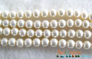   GLASS FAUX PEARL LOOSE BEADS JEWELRY MAING FINDINGS FOUR SIZES  