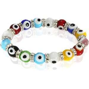  Multi color Evil Eye Stretch Bracelet [Jewelry] Jewelry