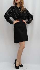 BN ISSA Black Silk Sleeved Cocktail Dress UK14 US10   So Elegant 