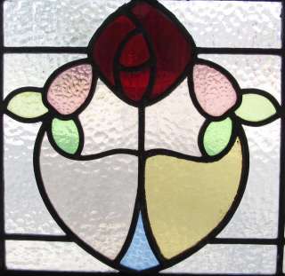   Stained Glass Window Six color Fancy Ruby Macintosh Rose  