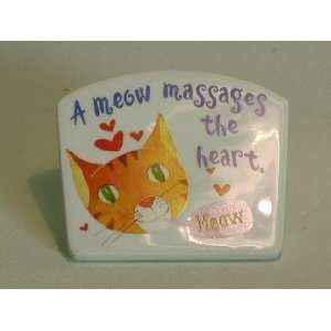  Meow Massages the Heart Refrigerator Magnet Kitchen 