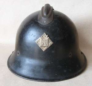 WWII CZECHOSLOVAK ARMY HELMET M29 & BADGE SIGNAL CORPS  