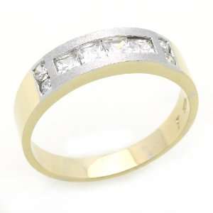  14K Engagement Ring 0.5ctw CZ Cubic Zirconia Mens Wedding 