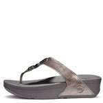 FitFlop Lunetta Pewter Flip Flop womens sizes 5 10 NEW  