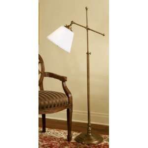 Mario Lamps 04F595 Adjustable Height Brass Sight Saver Floor