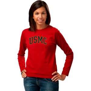  US Marine Corps Womens Perennial Long Sleeve T Shirt 
