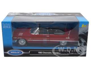 24 scale diecast model of 1963 Chevrolet Impala Convertible Lowrider 