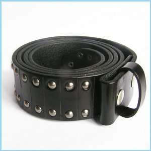  Punk Nails First Layer Genuine Real Leather Belt 1 006 BK 