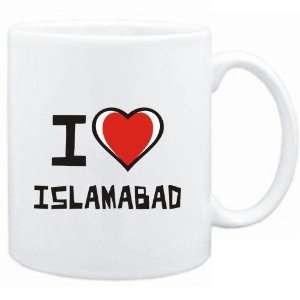  Mug White I love Islamabad  Capitals