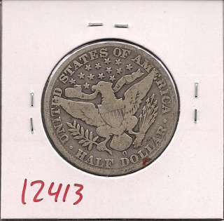 1908 O Barber Liberty Half Dollar Very Good #12413  