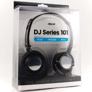  iWorld Headphones DJ Series 101 in Black  Compatible with 