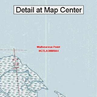  USGS Topographic Quadrangle Map   Malheureux Point 