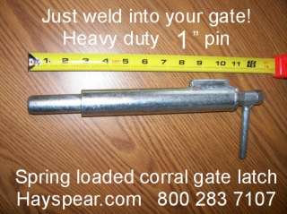 Weld in Spring loaded cattle corral gate latch 10 pack  