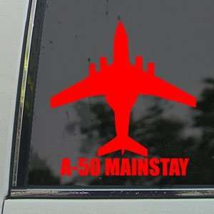  A 50 MAINSTAY Red Decal Military Soldier Window Red 